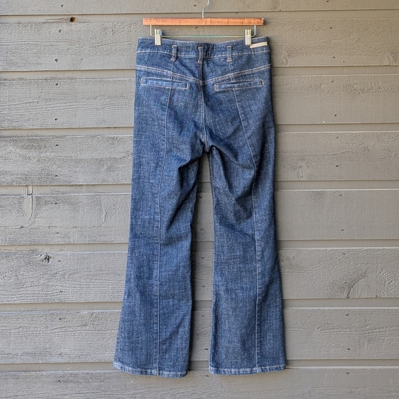 Anthro Pilcro and the Letterpress High-Rise Bootcut Blue Jeans Cropped Size 28 - Picture 3 of 10